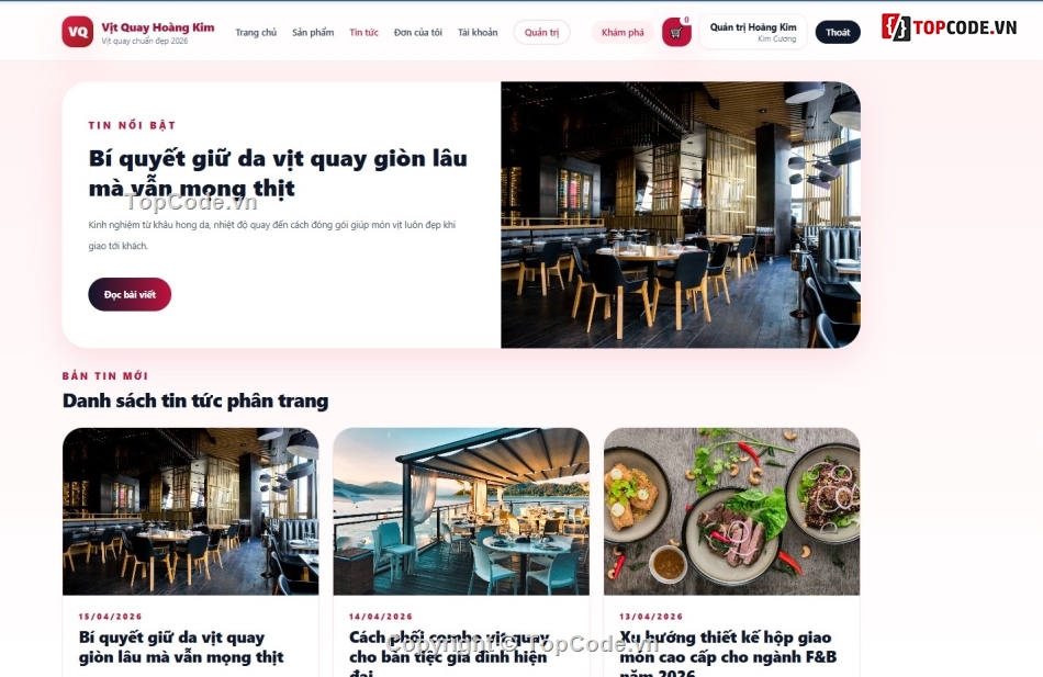 cửa hàng vịt quay,code bán hàng,code đồ án